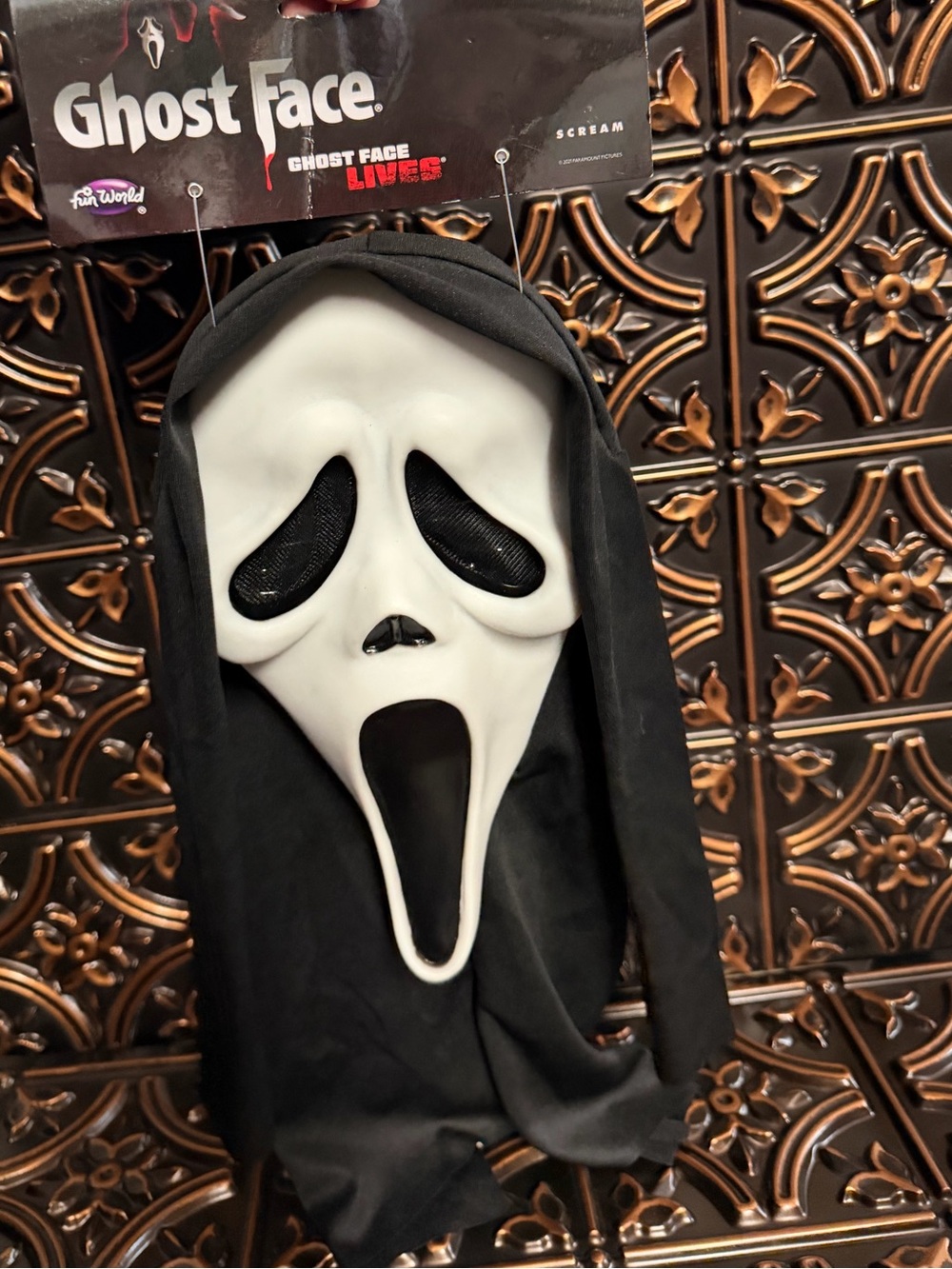 Scream Ghostface Costume Mask - White & Black